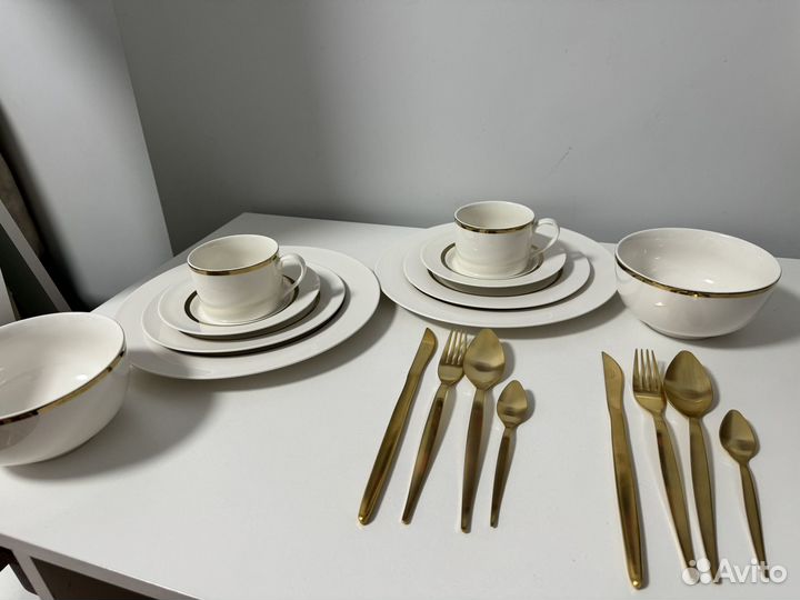 Zara Home Набор столовой посуды на 2 персоны 18 пр