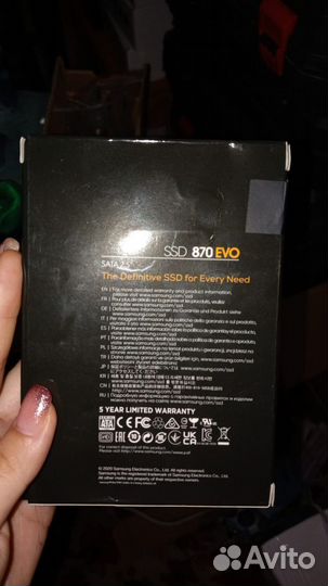 Внутренний накопитель samsung SSD 870 EVO, 2 тб