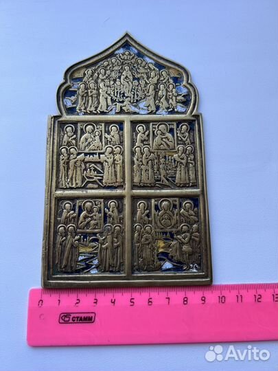 Створка от складня Двунадесятые праздники