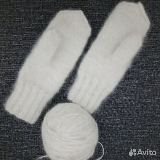 Варежки из собачьей шерсти