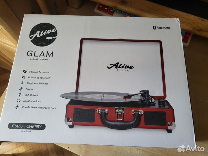 Виниловый проигрыватель Alive audio Glam GLM-01-CH