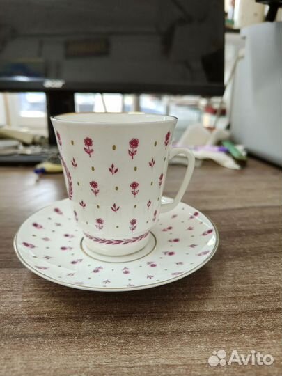 Кофейная пара лфз костяной фарфор