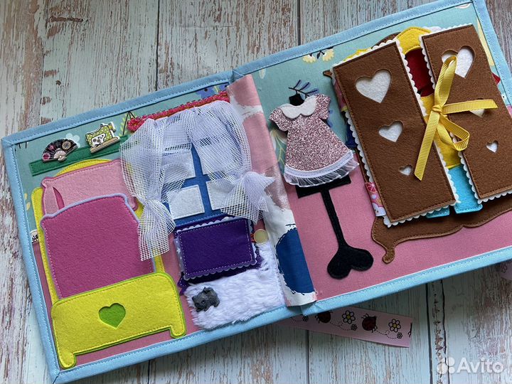 Развивающая книга из фетра