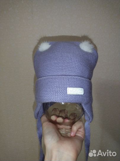 Шапка зимняя для девочки 44 46