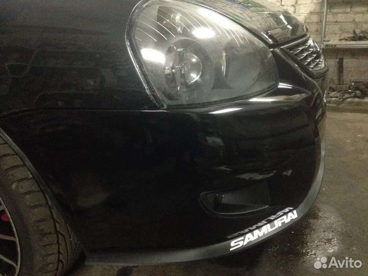 Губа переднего бампера Samurai матовая