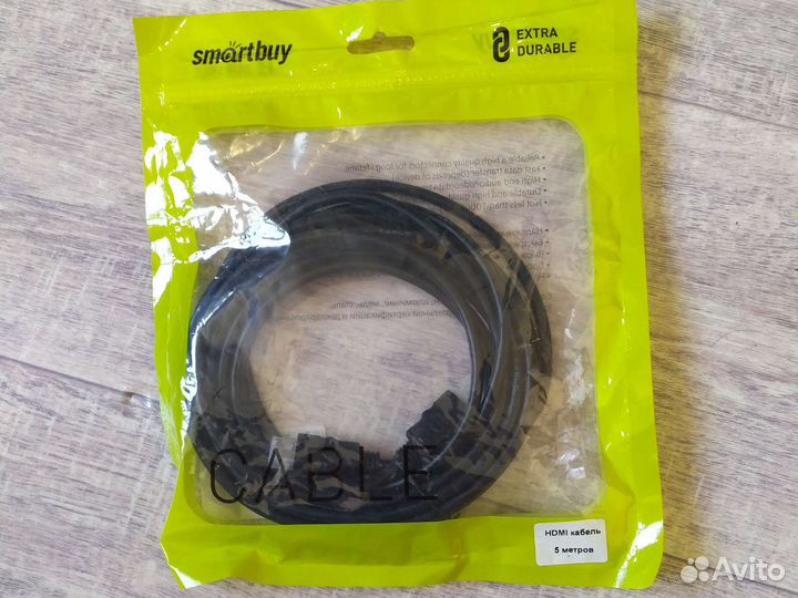 Кабель hdmi 5 метров(новый) смарт бай