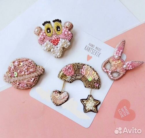 Броши ручной работы