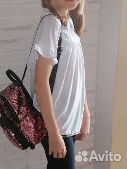 Блузка школьная белая 146