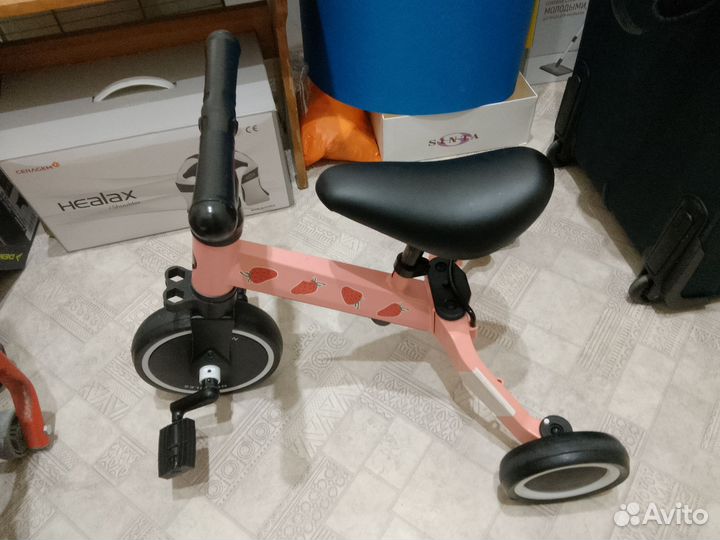 Беговел для девочек 3в1 Happy Baby