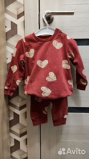 Костюм для девочки с начесом 86/80