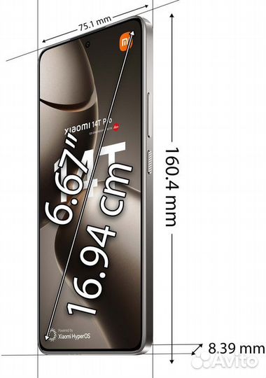 Xiaomi 14T Pro, 12/1 ТБ