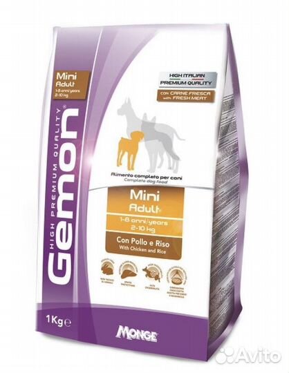 Корм для собак monge (gemon). Запечатанный