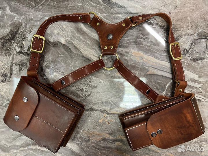 Сумка кобура натуральная кожа