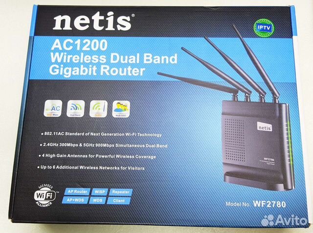 Wifi Роутер Netis WF2780 (AC1200)