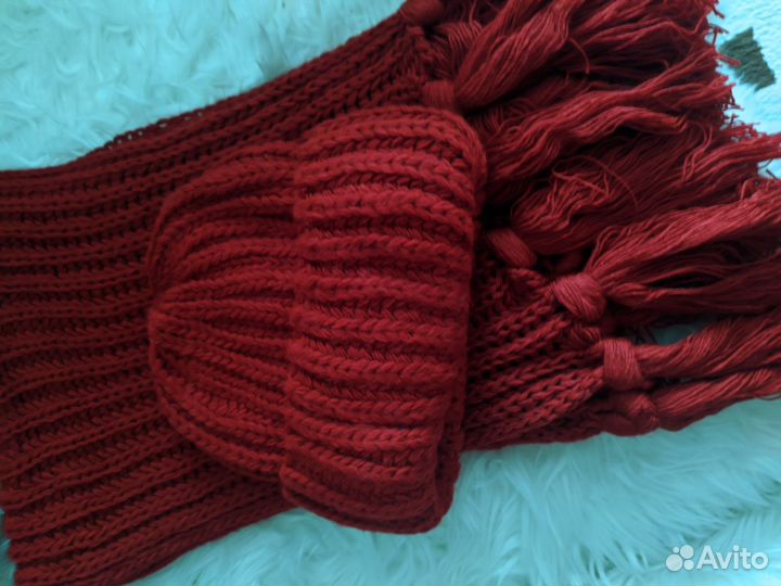 Комплект шапка и шарф женские