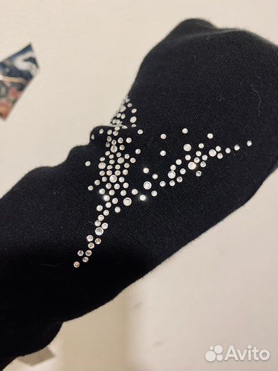 Перчатки со стразами Swarovski