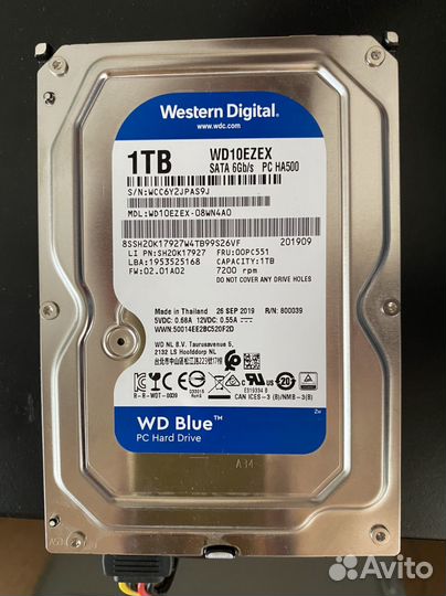 Жесткий диск western digital blue 1tb