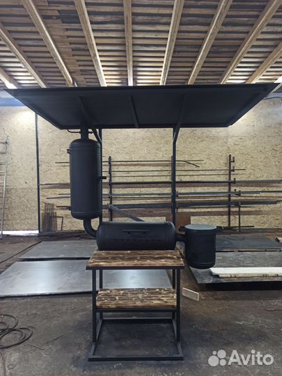 Мангал-коптильня