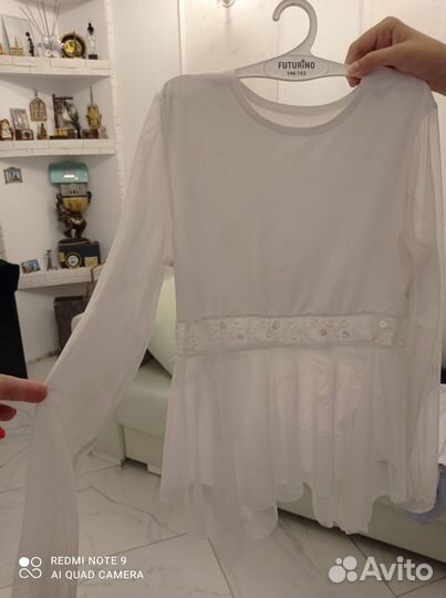 Блузка школьная, футболка д/физры 3 шт