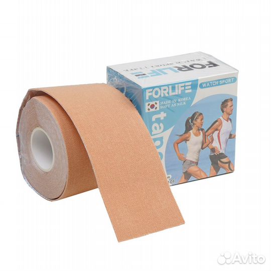 Кинезио тейп sport 5 см Х 5 М бежевый