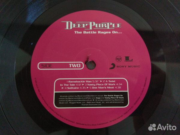 Виниловая пластинка Deep Purple THE battle rages O