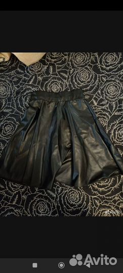 Кожаная юбка