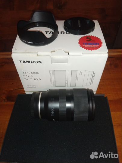Объектив Tamron 28 75mm f 2.8 Di III RXD Sony E