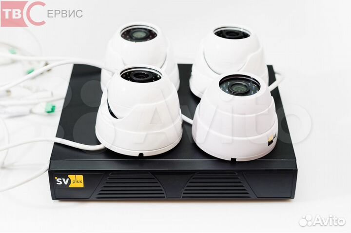 Комплект видеонаблюдения из 4 камер