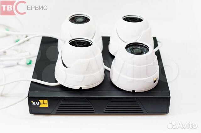 Комплект видеонаблюдения из 4 камер