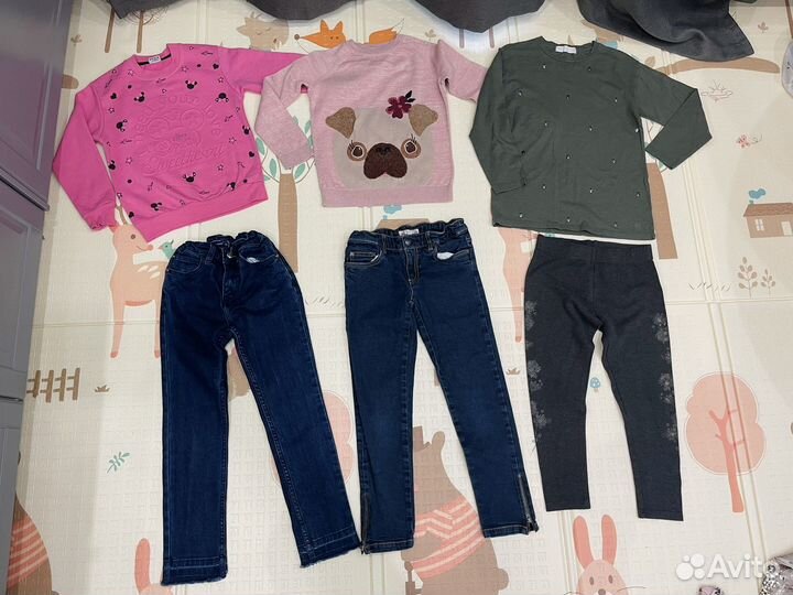 Фирменные вещи пакетом на девочку 122 128
