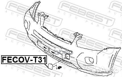 Заглушка бампера fecovt31 Febest