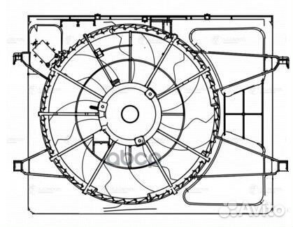 Вентилятор радиатора Hyundai Elantra (HD)