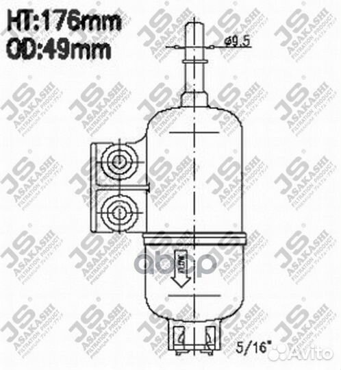 FS7003 JS Asakashi Фильтр топливный FS7003 JS