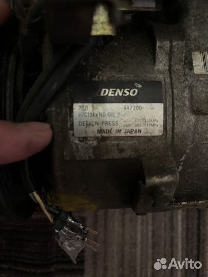 Denso447200 компрессор кондиционера Toyota