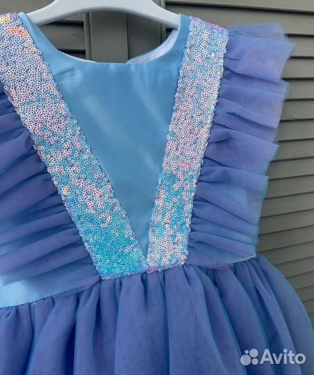 Платье новогоднее для девочки 98-104 110-116