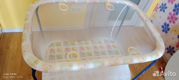 Манеж детский складной с матрасом