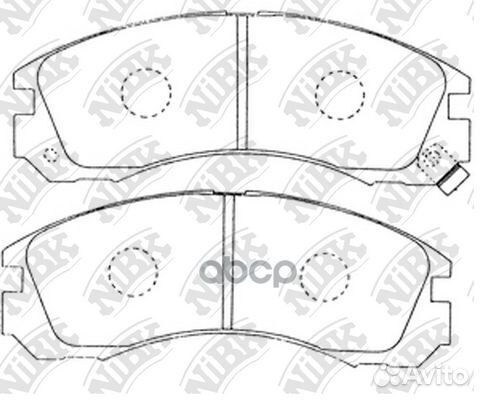 Колодки тормозные дисковые mitsubishi outlander