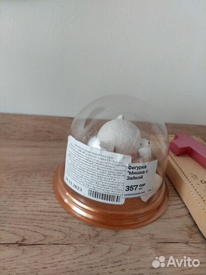 Мишка шоколадный с цифрой 1