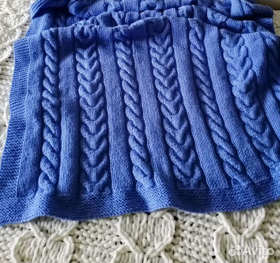Плед детский вязаный