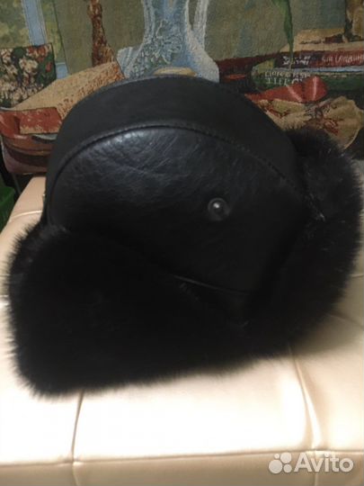 Шапка мурскои.нови.натурални кожа и мех
