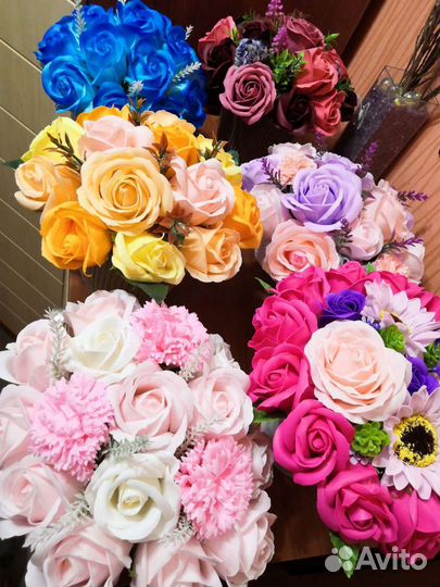 Мыльные букеты