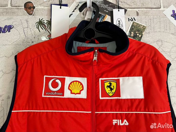 Винтажный жилет Fila Ferrari