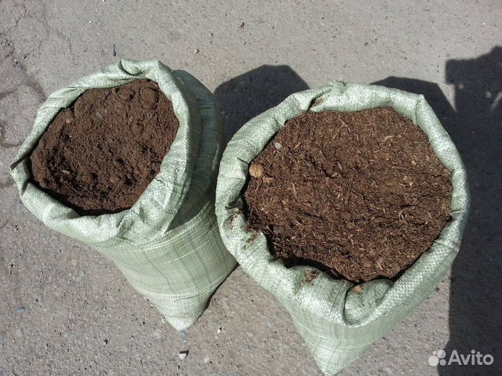 Перегной трёхлетний в мешках