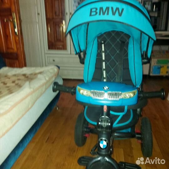 Трехколесный велосипед коляска BMW