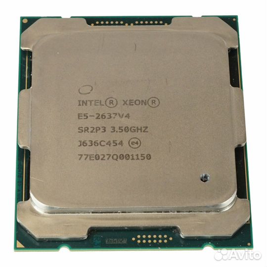 Серверный процессор CPU Intel, Xeon E5 2637v4,15 MB Cache, 3,5 Ghz, 4 Core, LGA2011-3