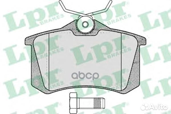 Колодки тормозные audi 96/citroen 99/renault