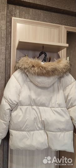 Пуховик зимний женский 50 52 с мехом