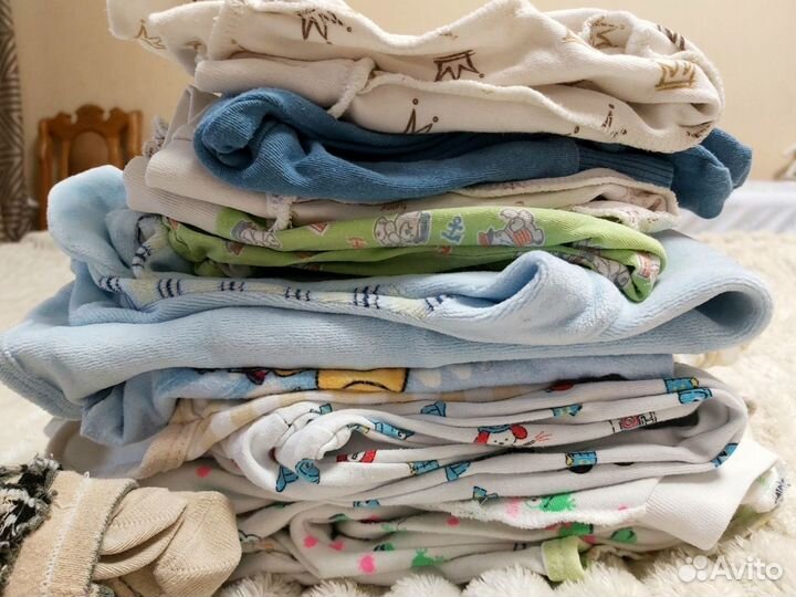 Детские вещи пакетом 62-65см 4-6месяцев