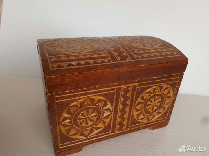Шкатулка ларец деревянная СССР