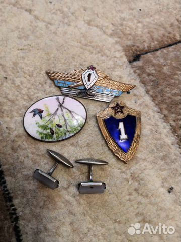 Значок ссср, воинский знак. Брошь, запонки 875